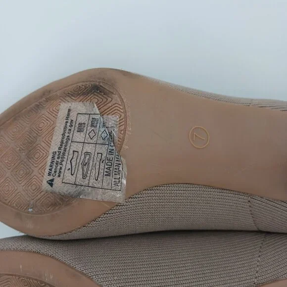 Alexis Bendel Taupe Pointed Toe Heels Pumps Size 7 - Picture 9 of 10